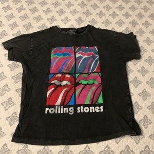 This shirt is from ZARA and is based on the band The Rolling Stones
